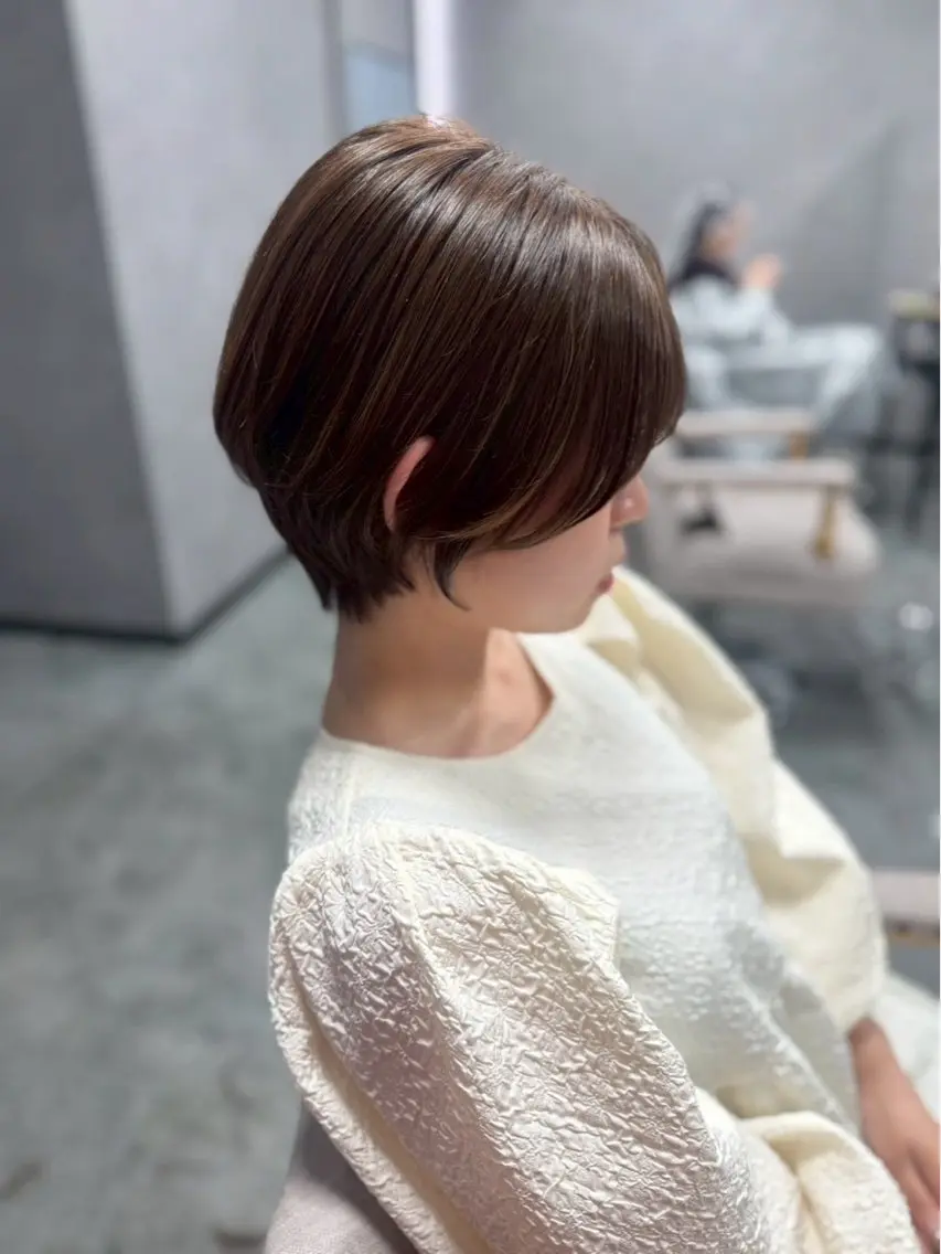 ショート 🌷透明感レイヤー/ Ayana🌷のヘアスタイル