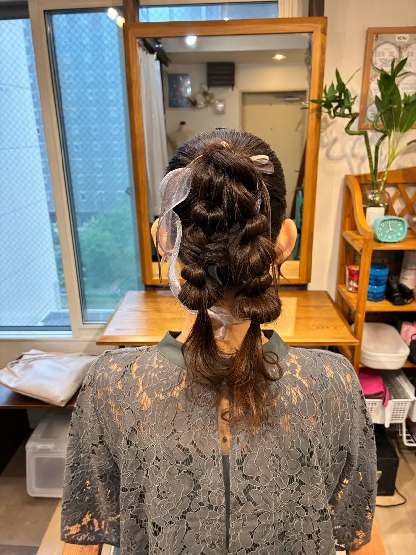 ヘアアレンジ ヘアセット HempBeauty 浅野アサミのヘアスタイル