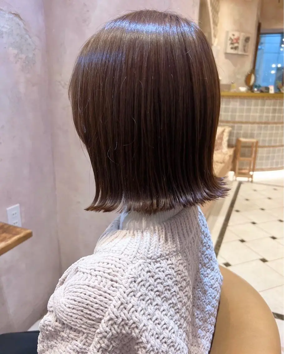 【❣️ミニモ学生限定クーポン❣️】似合わせカット✨️+🫧艶カラー🫧＋1step髪質改善トリートメント🫧の写真