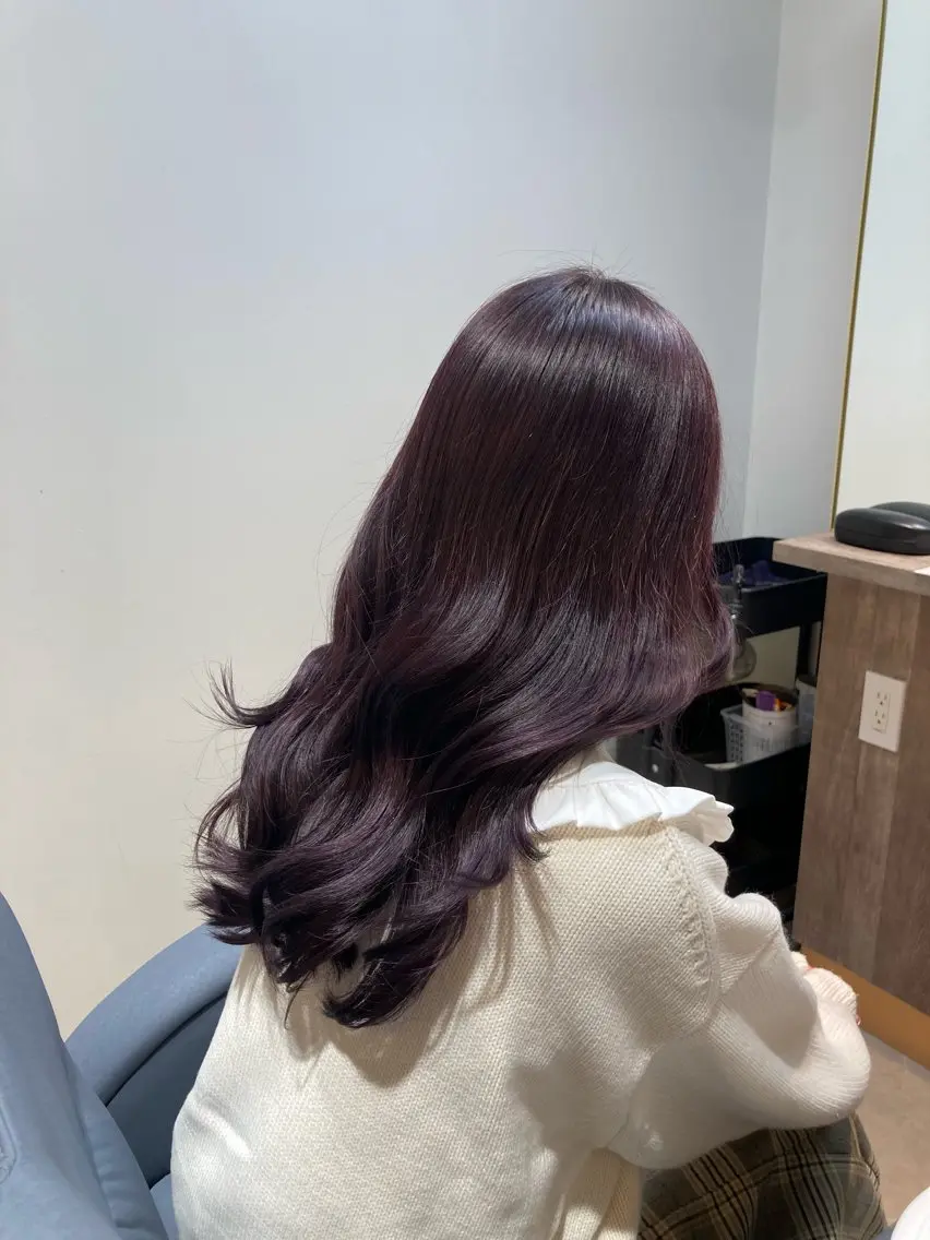 ロング カラー ブリーチ ピンクカラー ヘアカラー ピンクカラー🎀 米津 美佑のヘアスタイル