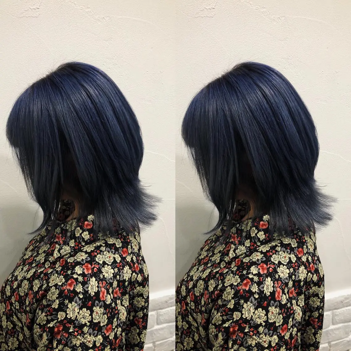 ロング カラー パーマ ヘアアレンジ メンズ キッズ ネイル マツエク・マツパ ブルーカラー ブルー カット ヘアカラー トリートメント 💟Chloe原宿店 🩶ハイトーンのヘアスタイル