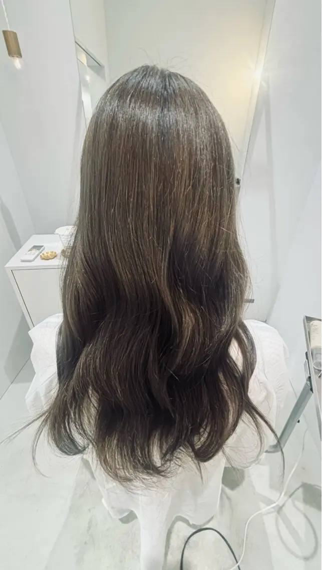 カラー ブリーチ ブラウンカラー 透明感カラー ダブルカラー モカブラウン 艶髪/ハイトーン/ 透明感/maayaのヘアスタイル