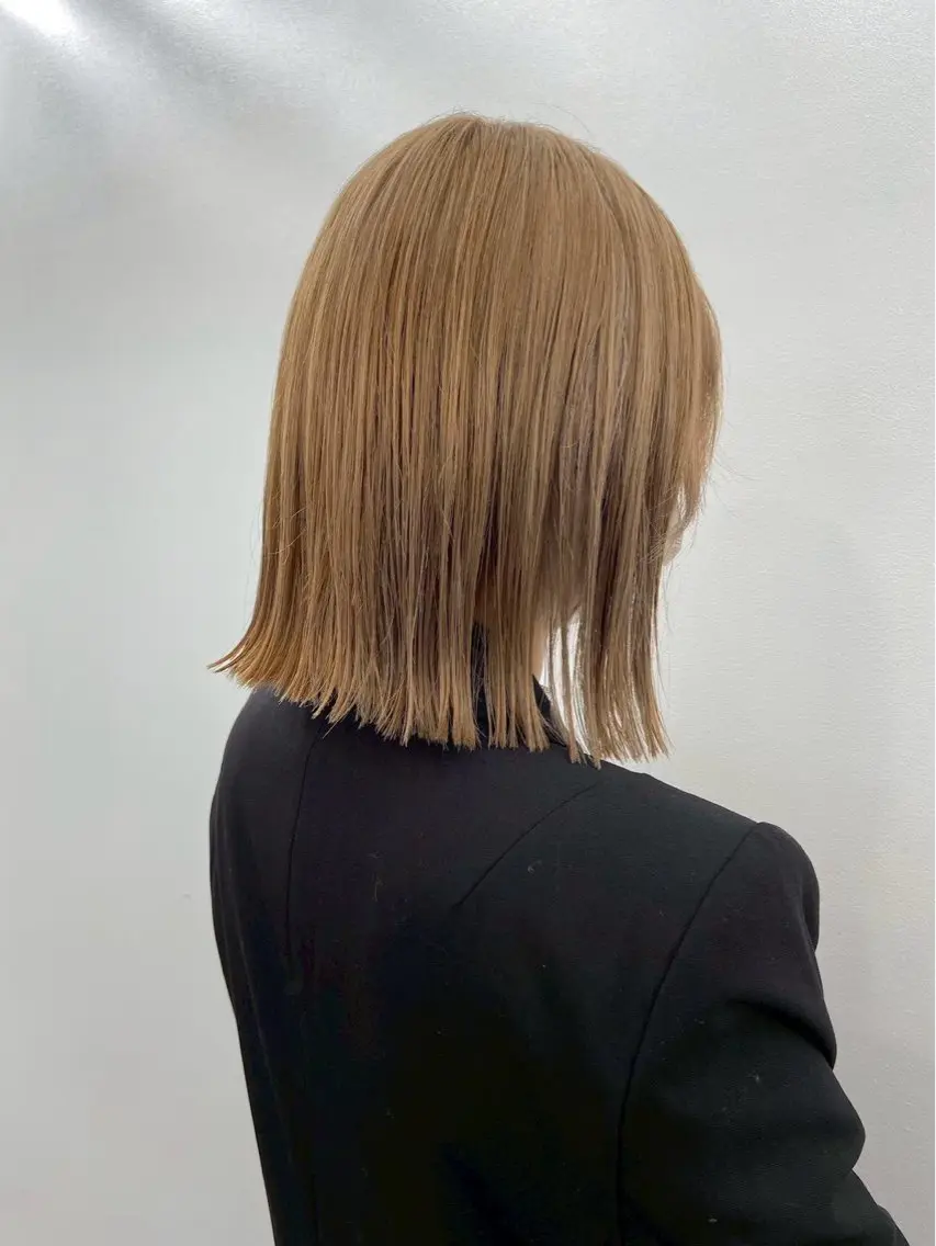 ミディアム カラー ヘアカラー 🤍ちなみ 🤍のヘアスタイル