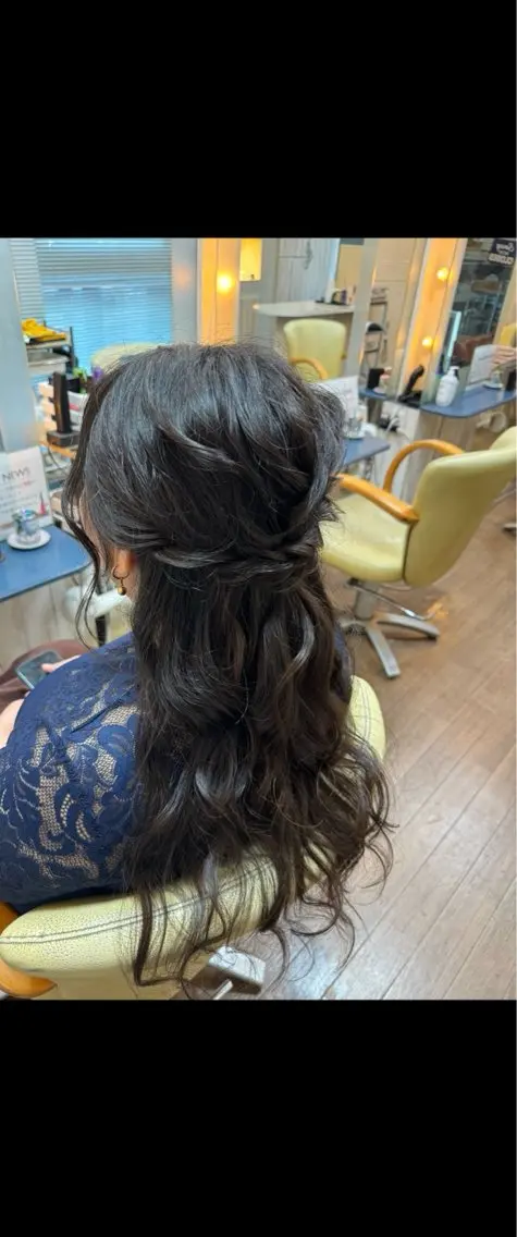 ロング ヘアアレンジ ヘアセット ANSA  hair かいりのヘアスタイル