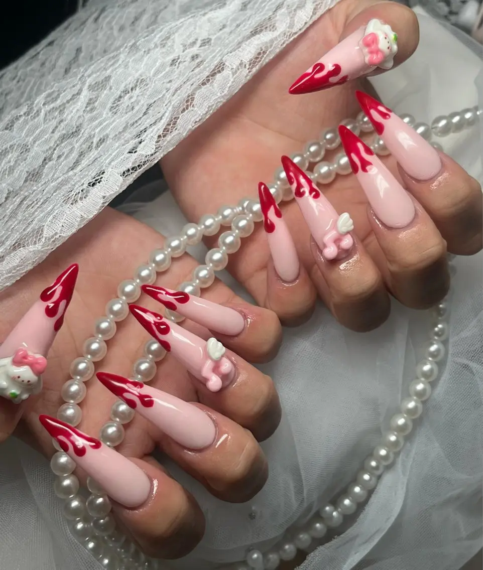 ネイル オーロラネイル フレンチネイル ジェルネイル ハロウィン キラキラネイル ハンドネイル H.baby Nail Salonのネイルデザイン