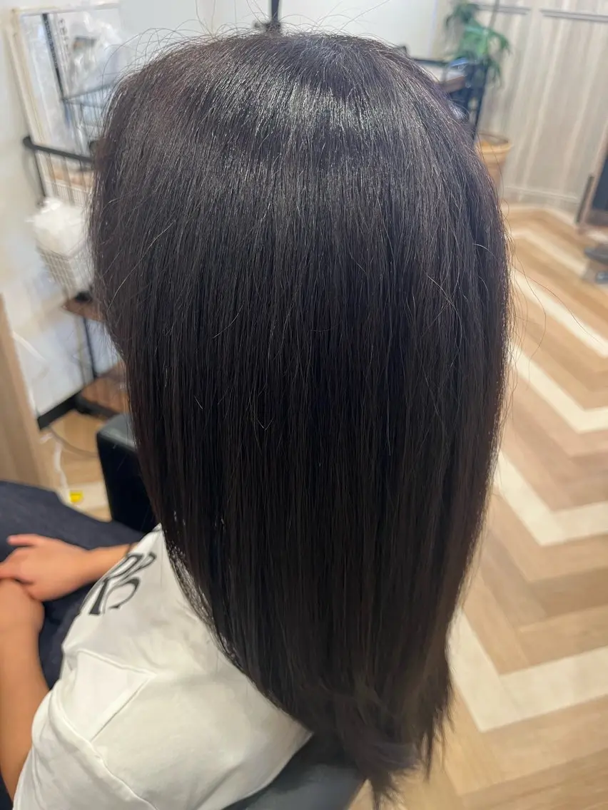 ロング カラー ヘアカラー 艶髪特化 しゅんぼう 長岡髪質改善のヘアスタイル