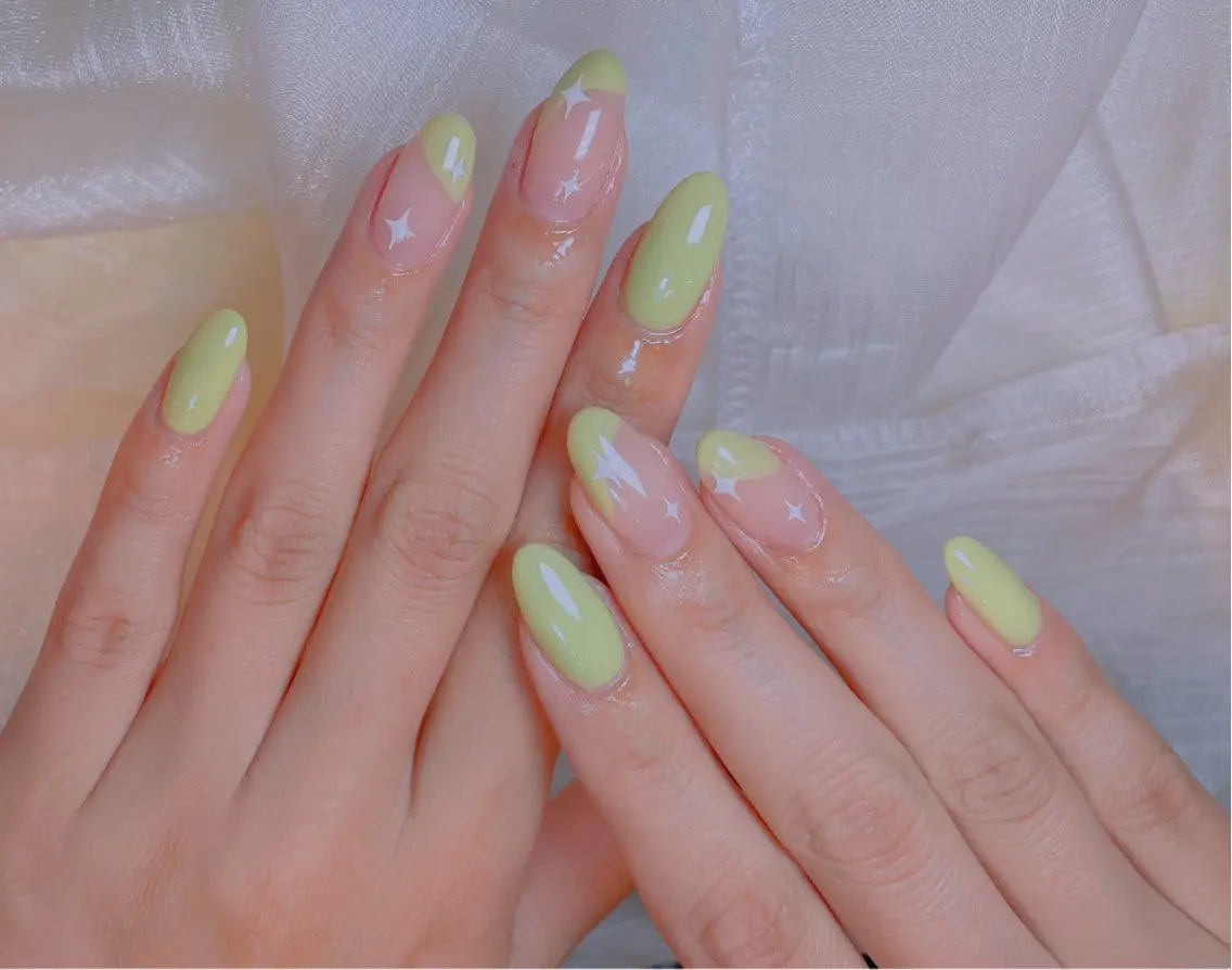 ネイル 韓国ネイル シンプルネイル ワンホンネイル 恵比寿 The Nailのネイルデザイン