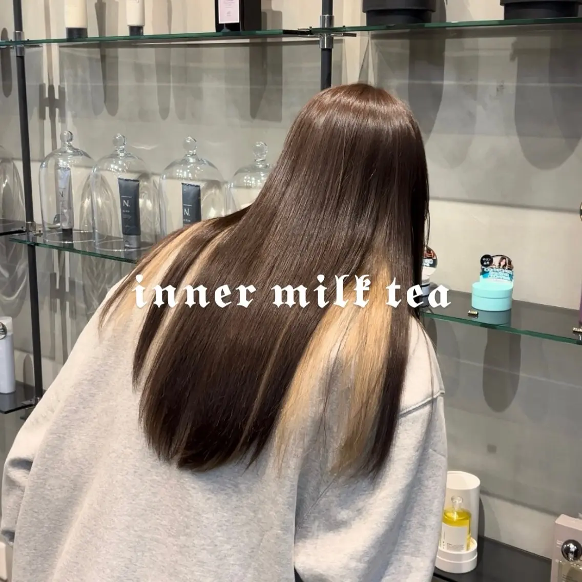 ロング カラー YUIKA☆髪質改善 小顔カット艶カラーのヘアスタイル