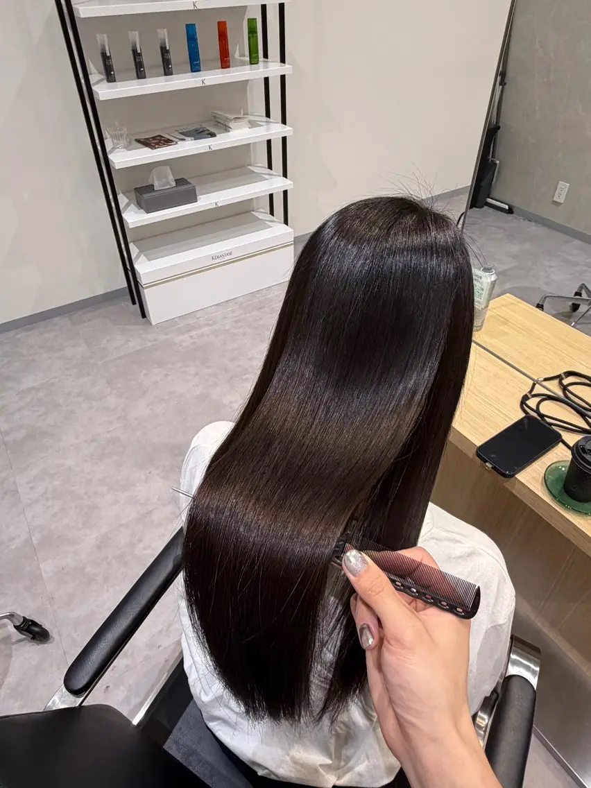 ロング 縮毛矯正 縮毛矯正 トリートメント 縮毛矯正/メンズ カット栄 伊藤 翔哉のヘアスタイル