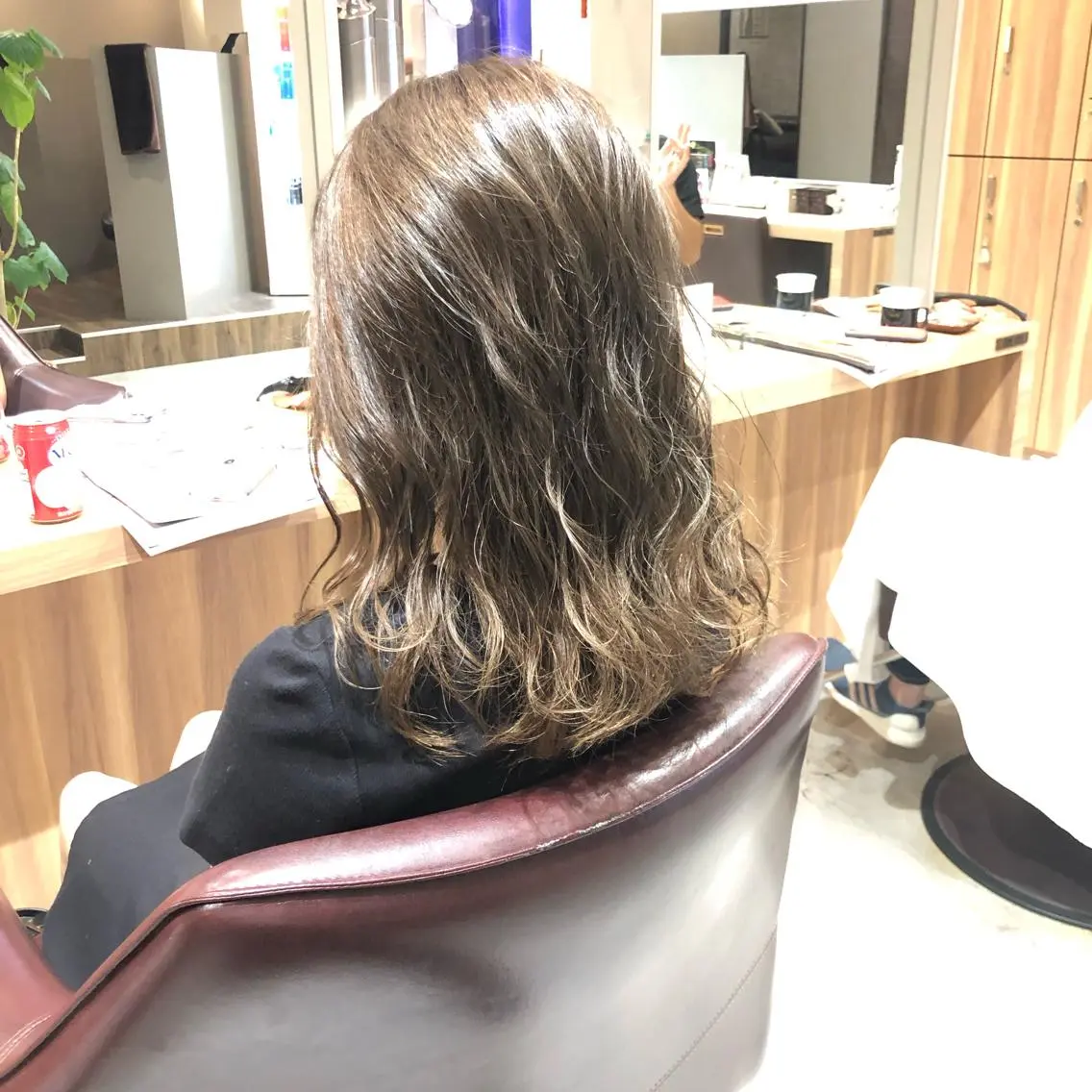 ミディアム ハイライト 城領 直輝のヘアスタイル
