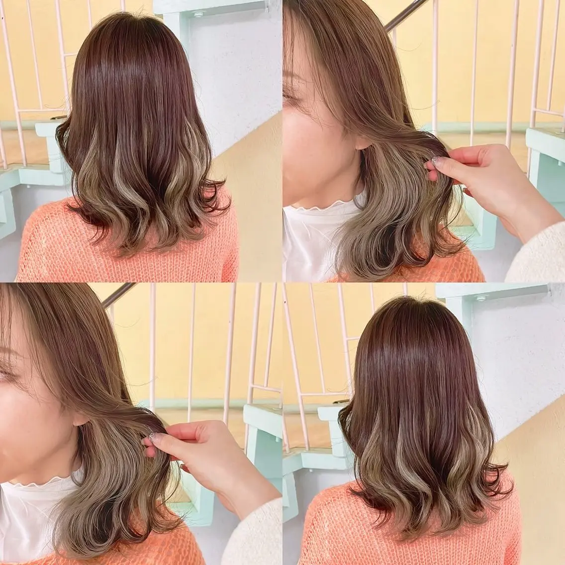 カラー ヘアカラー トリートメント 渋谷:インナーカラー ／🍒エリカ🍒のヘアスタイル