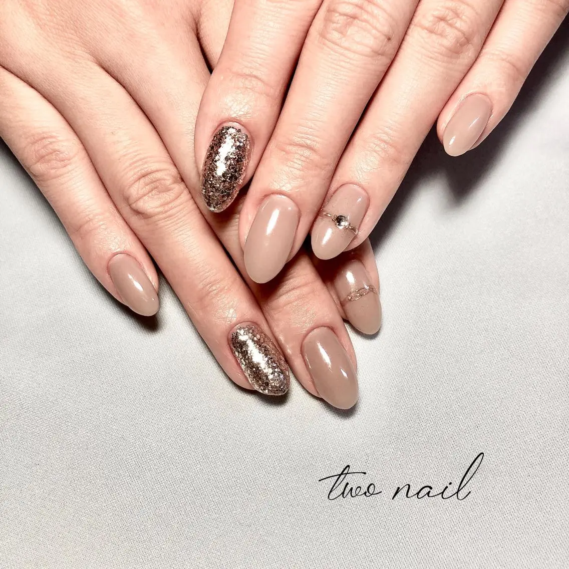 ネイル アートネイル フットネイル ハート ニュアンスネイル ホワイト two nailのネイルデザイン