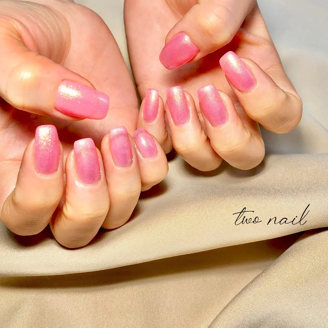 ネイル アートネイル フットネイル ハート ニュアンスネイル ホワイト ハンドネイル two nailのネイルデザイン