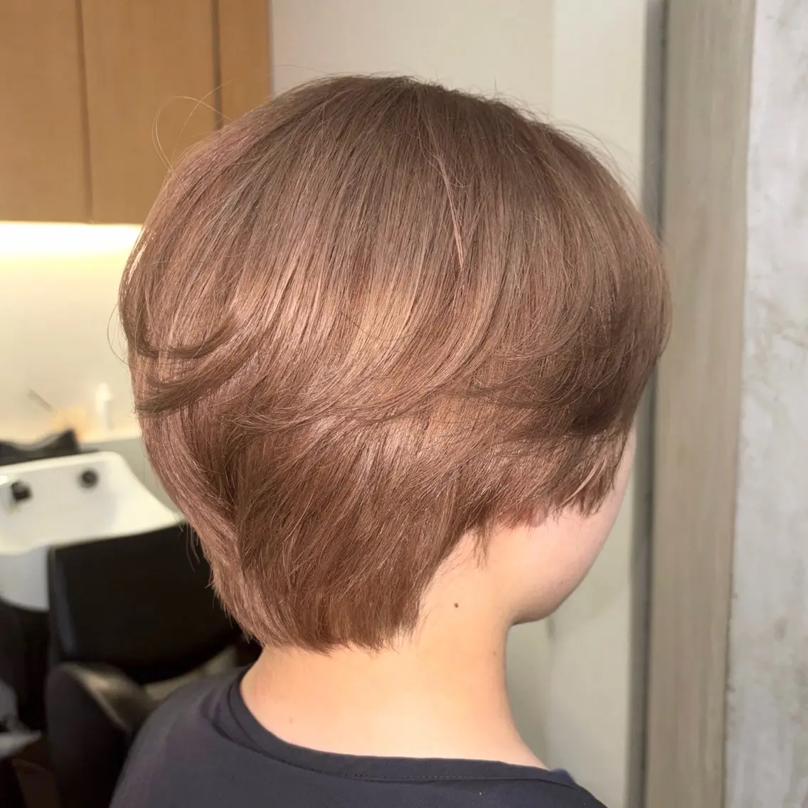 ショート カラー ヘアカラー ワ カのヘアスタイル
