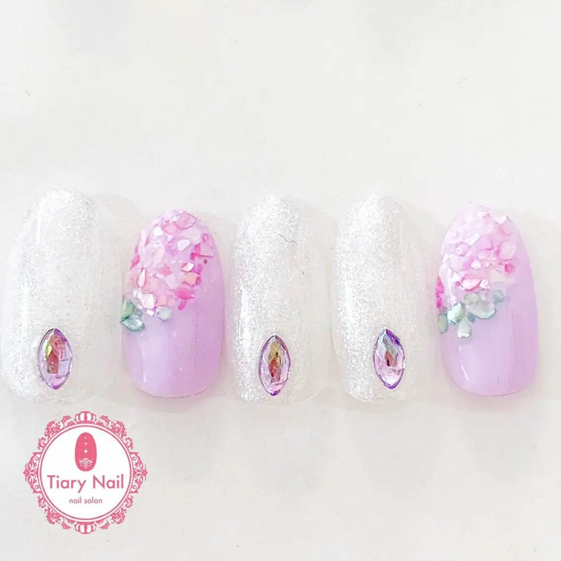ネイル 桜ネイル 長さ出し オフィスネイル スカルプネイル シンプルネイル 💗🪽Tiary Nail🪽💗のネイルデザイン
