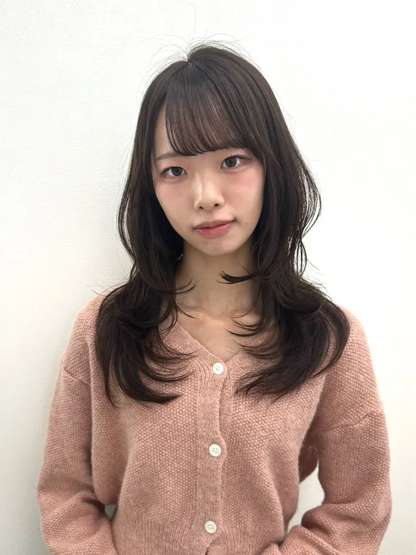 ロング カット ヘアカラー トリートメント 大人っぽ中韓レディ ヘア🤍MAOのヘアスタイル