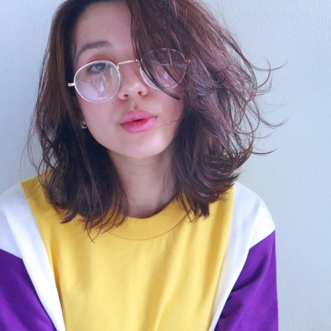 ミディアム 石川 理恵のヘアスタイル