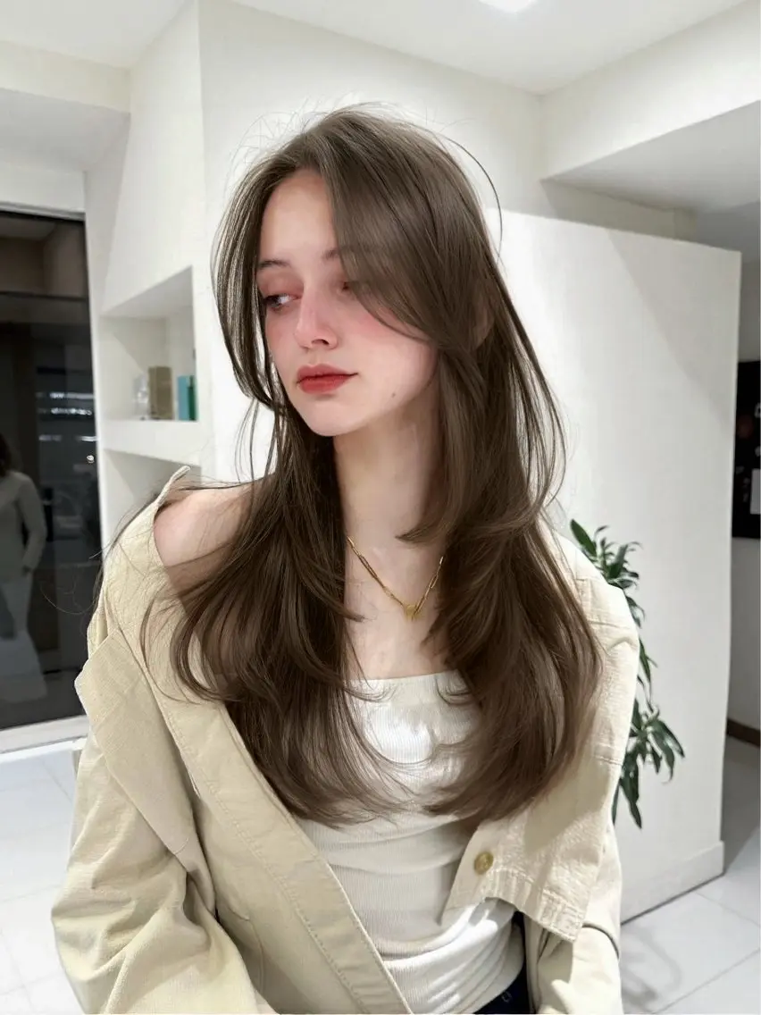 💖期間限定💖【大人気】うる艶ワンカラー ➕ 4step𝐀𝐮𝐣𝐮𝐚トリートメント(最終受付19時）の写真