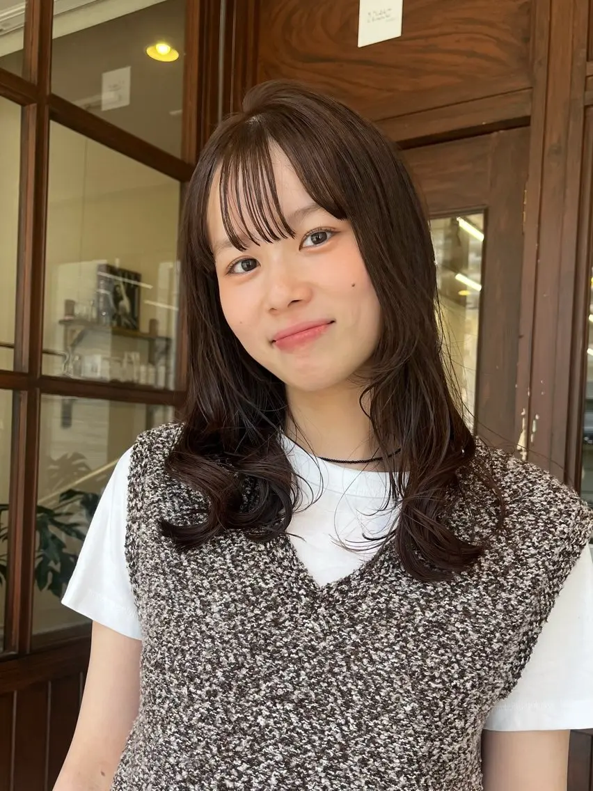 セミロング ヘアカラー Nidée 🎀 ayanoのヘアスタイル