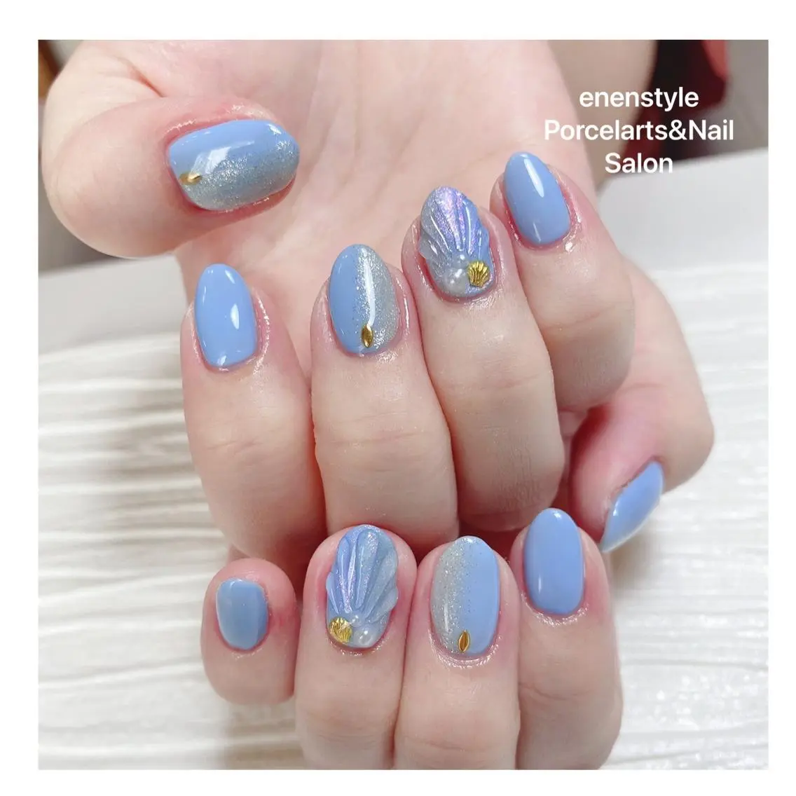 ミディアム ネイル 🐾enen style 🐾のネイルデザイン