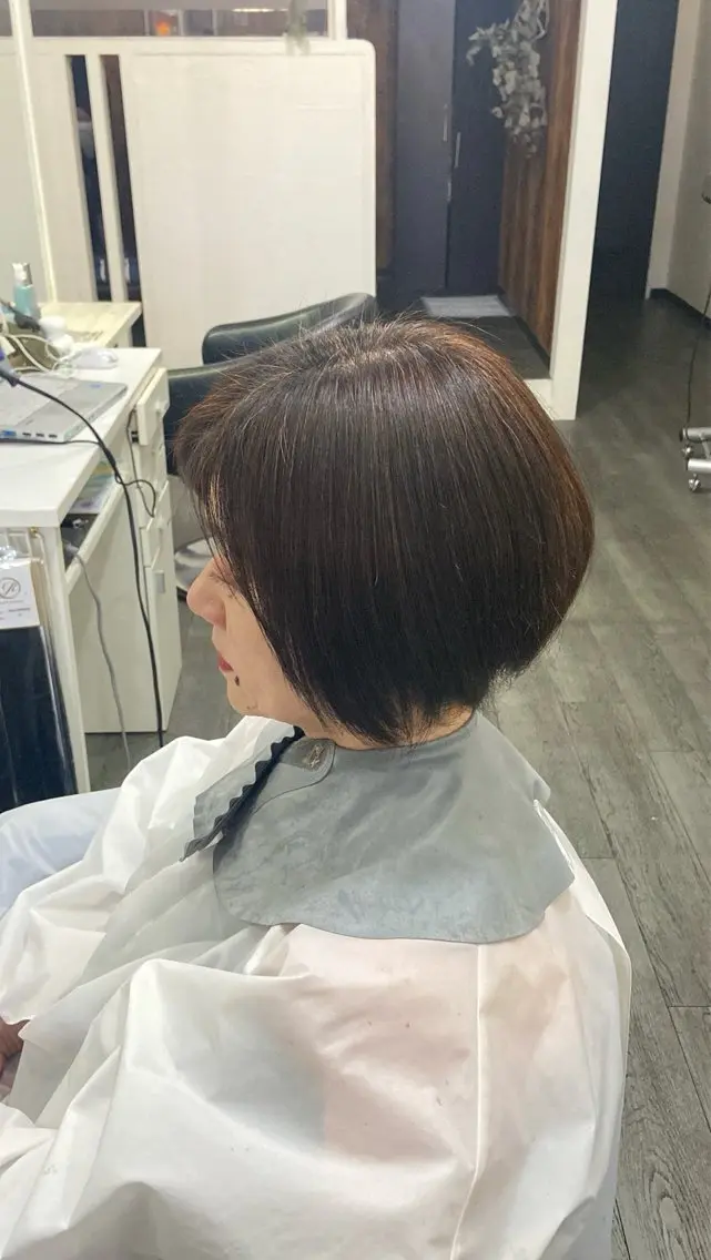 ショート 縮毛矯正 【縮毛矯正＆カラー】 RAN.のヘアスタイル