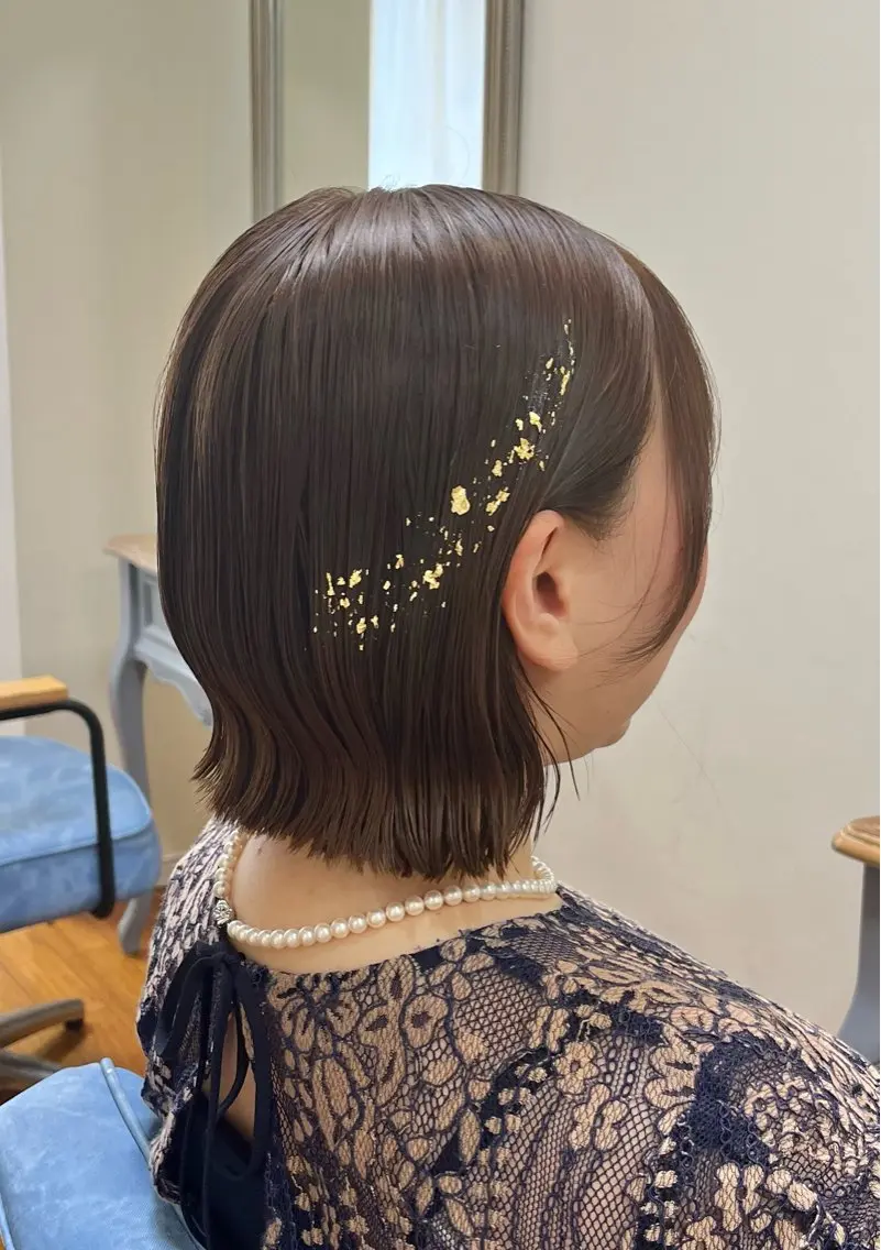 ミディアム ボブ 外ハネヘア 君山 希美のヘアスタイル