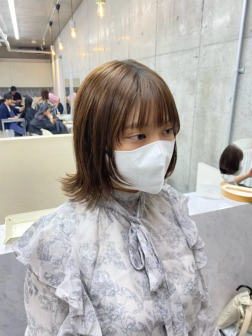 ミディアム うる艶ヘア♡韓国好き 透明感　shotaのヘアスタイル