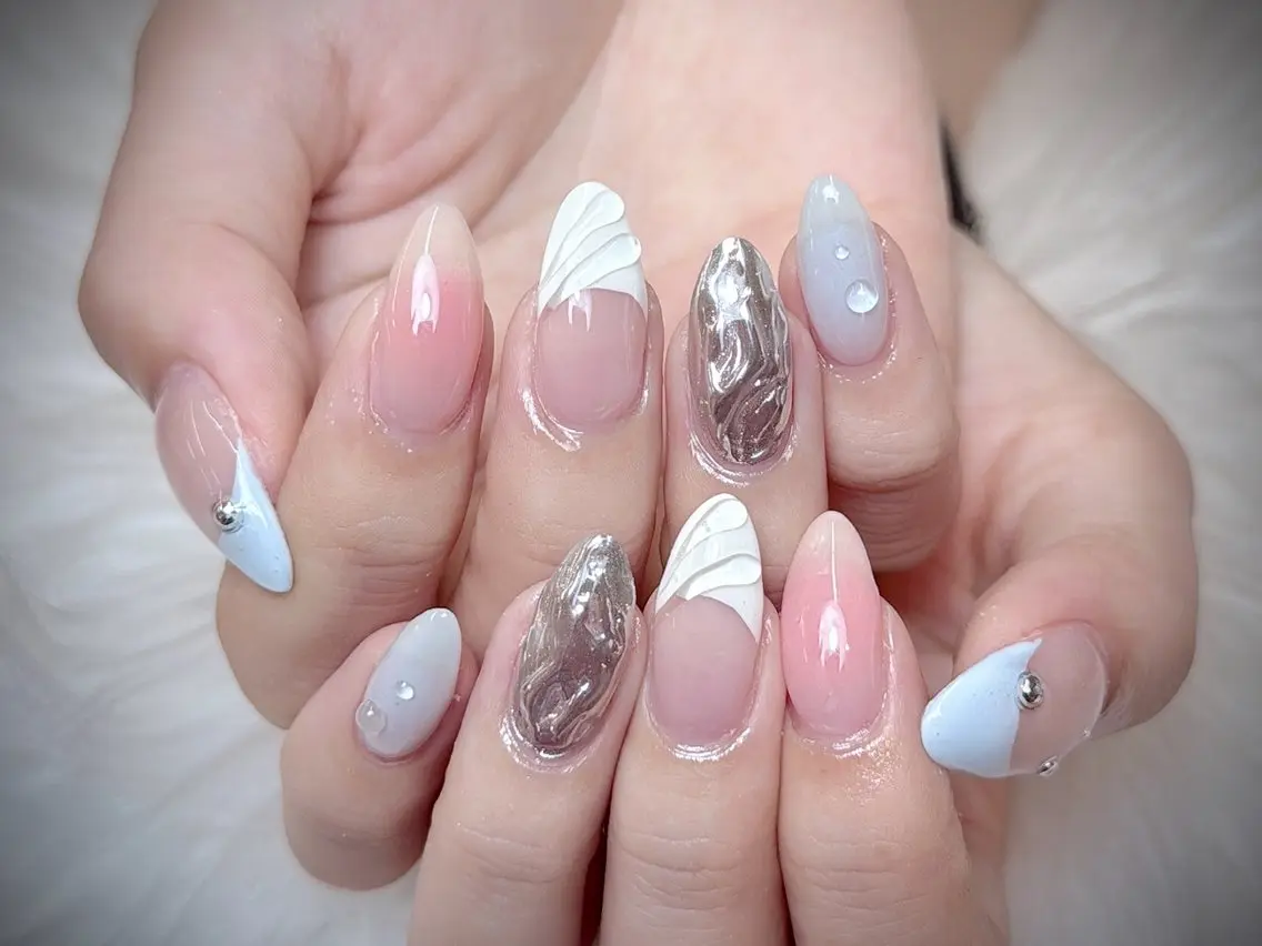 ネイル ハンドネイル ゆき このネイルデザイン