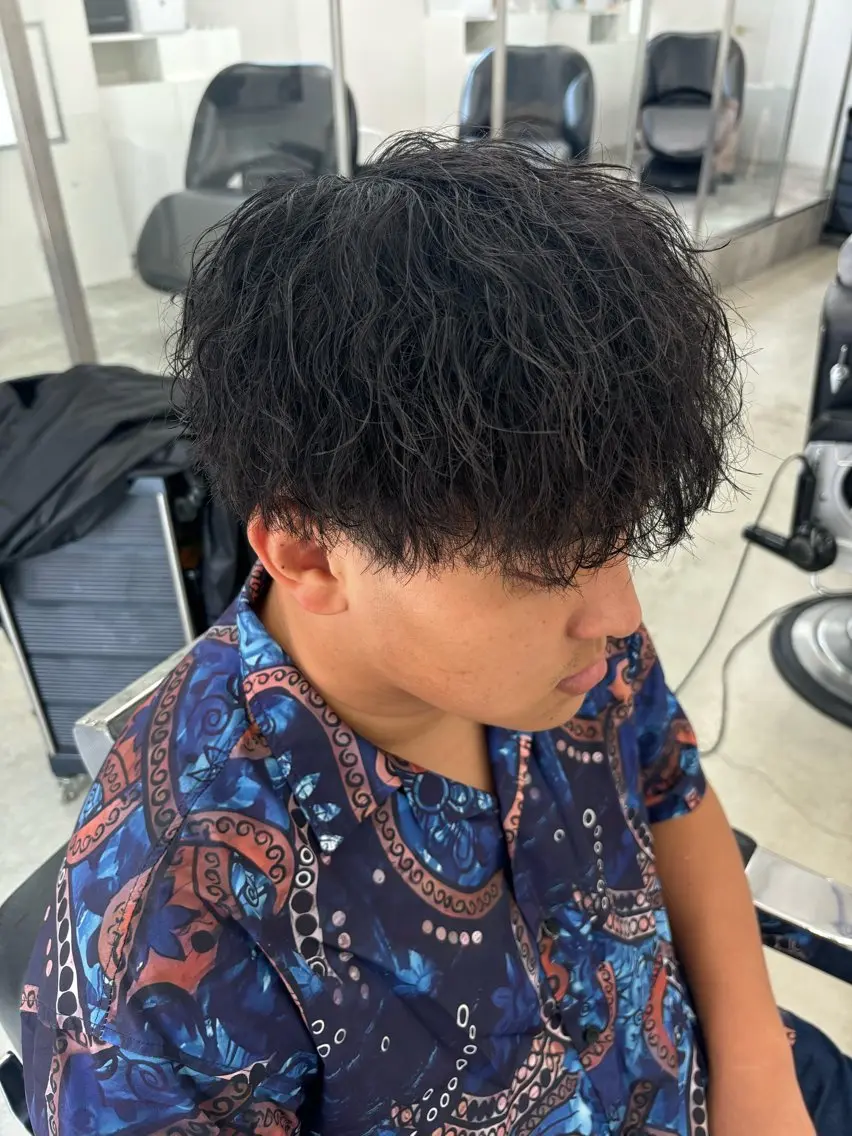 パーマ メンズ カット パーマ トリートメント 土岐/メンズ専門 パーマ特化美容師🌀のヘアスタイル