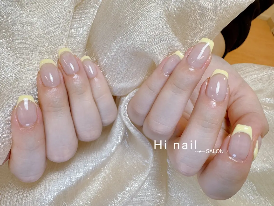 ネイル オーロラネイル 長さ出し フレンチネイル ジェルネイル マグネットネイル ハンドネイル Hi nail 【ハイネイル】池袋のネイルデザイン