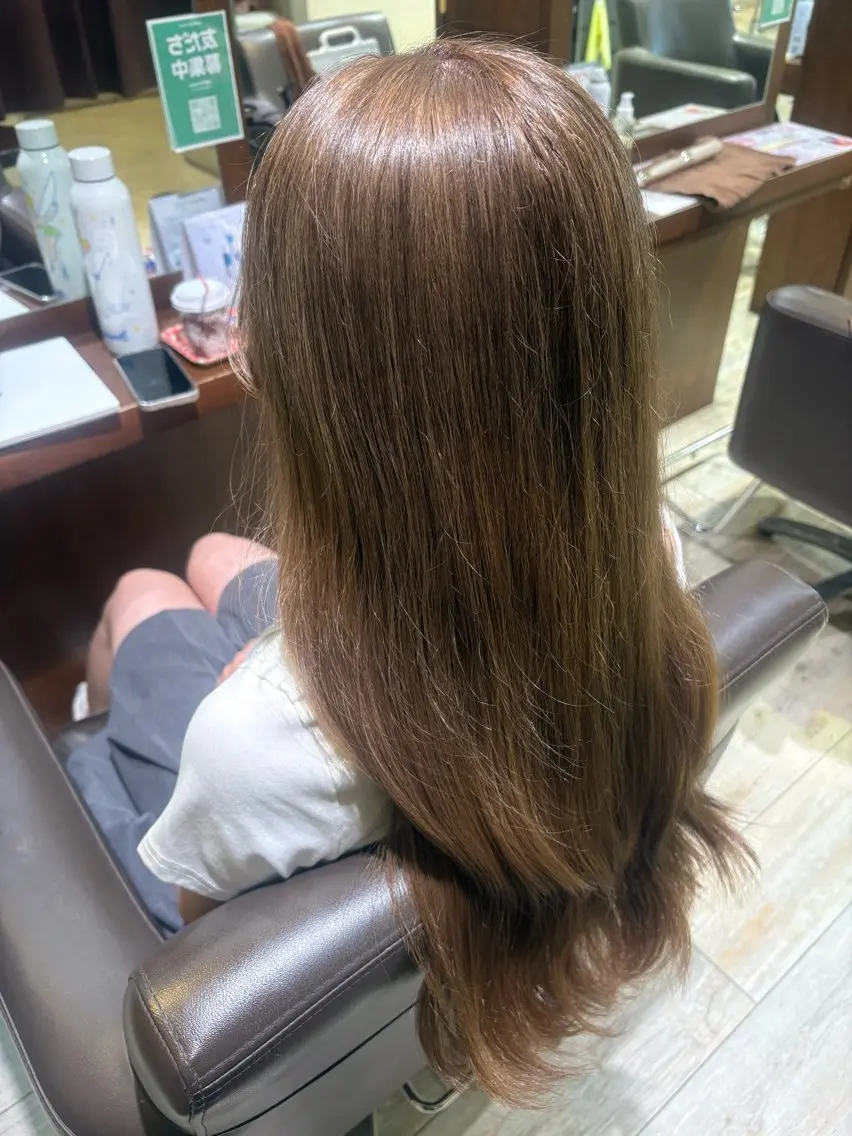 カラー ヘアカラー トリートメント Lee布施 Yuduki🌙✨️のヘアスタイル
