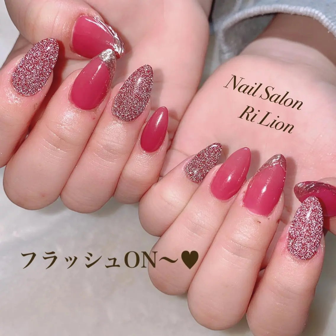 ネイル ハンドネイル RiLion💗 Risa🦋💜のネイルデザイン