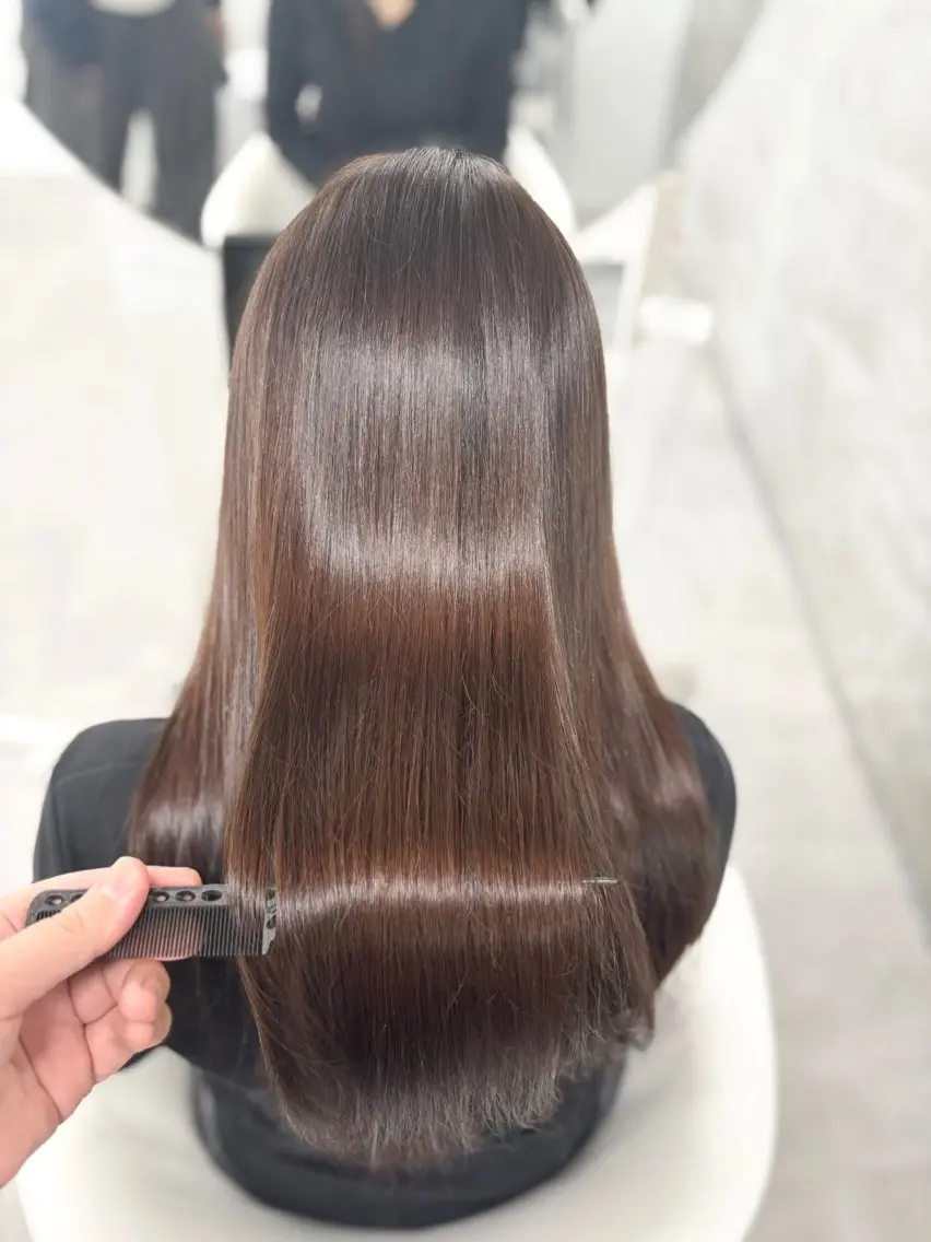 ロング カラー ヘアカラー トリートメント door white hideのヘアスタイル