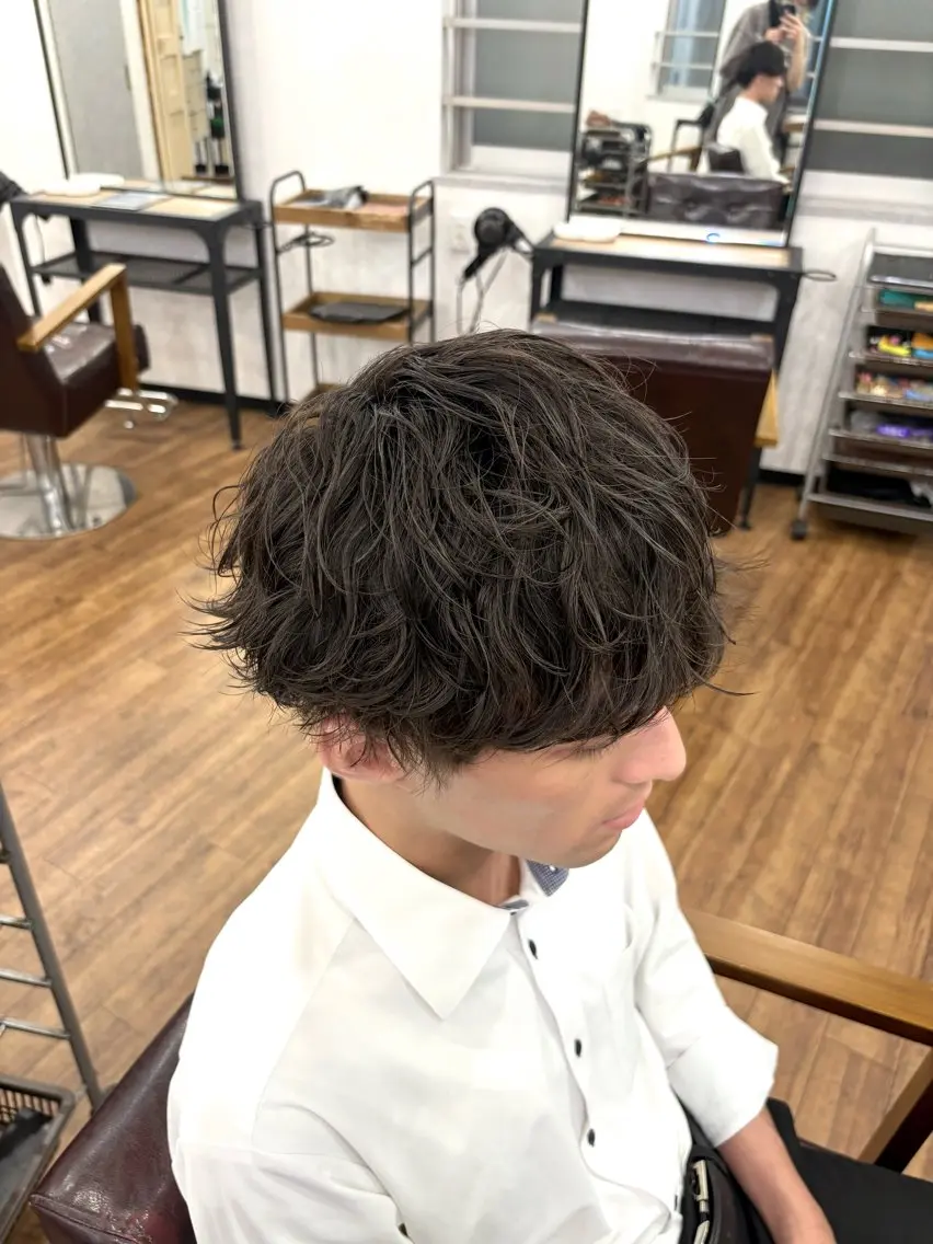 パーマ メンズ カット パーマ 【メンズ特化】 横浜美容師kuのヘアスタイル