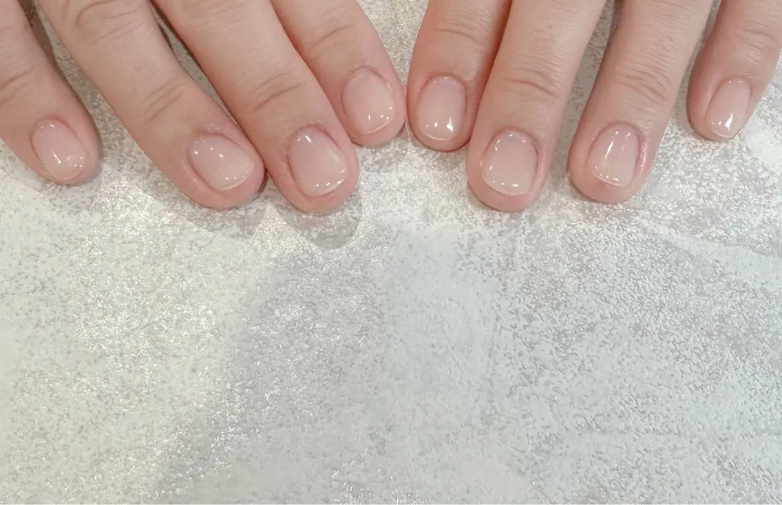 ネイル クリアネイル ジェルネイル オフィスネイル パラジェル ショートネイル ハンドネイル Luana nail (ルアナネイル)のネイルデザイン