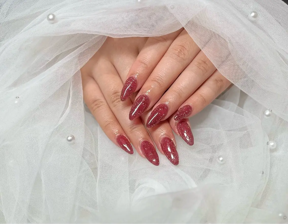 【オフなし】2月5日🎀チップ長さだし10本💅ワンカラーorラメグラ✨️(アート追加条件付き)の写真