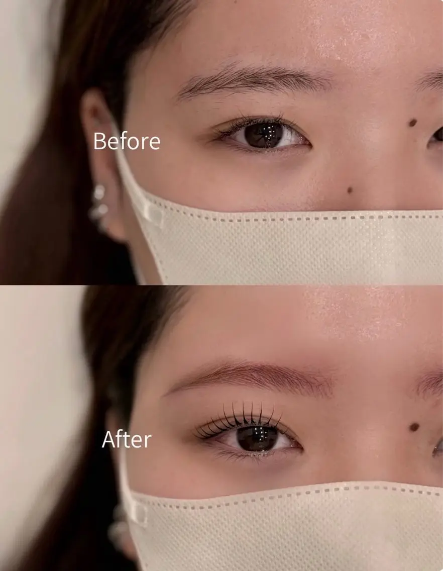 【人気SET】韓国式束感まつげパーマ＋似合わせ眉WAXの写真