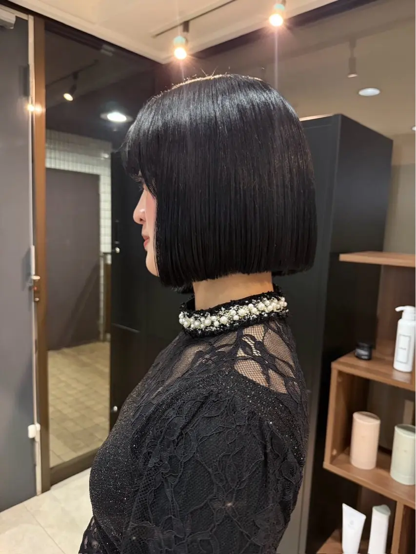 ミディアム ボブ 宮嶋 蓮のヘアスタイル