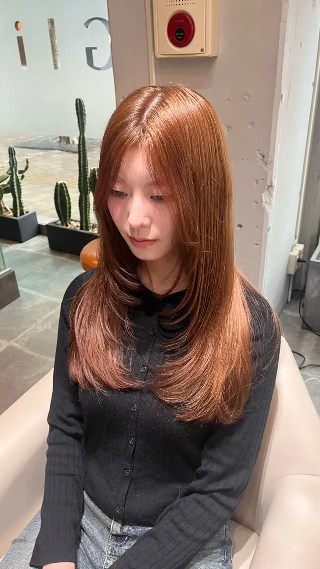 レイヤーカットモデル+TOKIO3stepトリートメントの写真