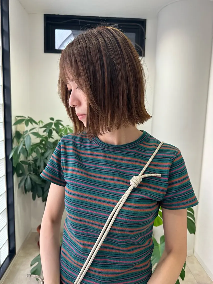 ショート カラー ヘアカラー 宮田 瑞希のヘアスタイル