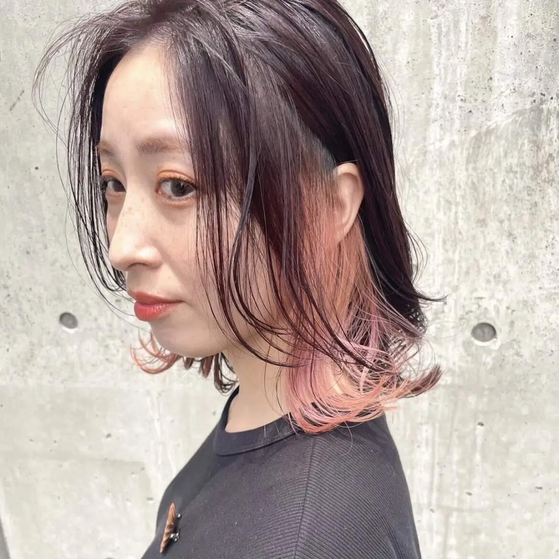 セミロング カット ヘアカラー トリートメント Takahiro 髪質改善/縮毛矯正のヘアスタイル