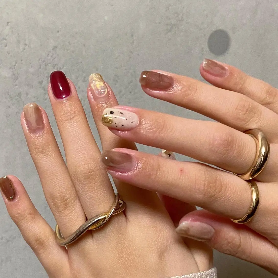 ネイル アートネイル ニュアンスネイル ハンドネイル h.ours _のネイルデザイン