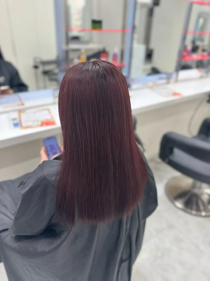 ロング カラー カット ヘアカラー うる艶ストレート♡透 明感カラー♡かずまるのヘアスタイル