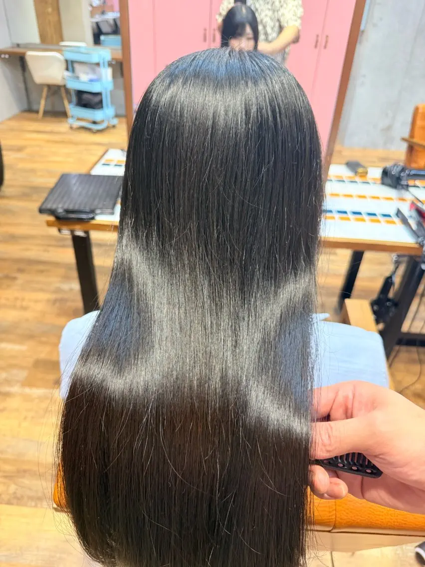 ロング カラー ヘアアレンジ カット 縮毛矯正 トリートメント ヘアセット 縮毛矯正/ハイトーン /艶髪/北 啓吾のヘアスタイル