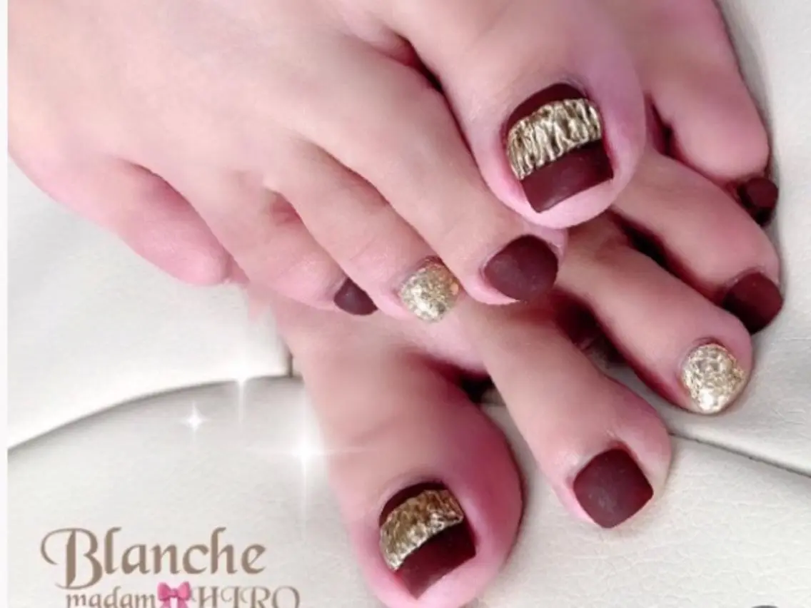 ネイル フットネイル マットネイル Lianネイル 寛子Lianのネイルデザイン
