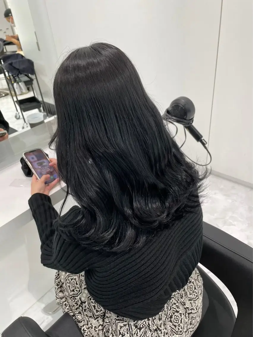 カラー ヘアカラー トリートメント 🎀韓国風暗髪 nana🎀のヘアスタイル