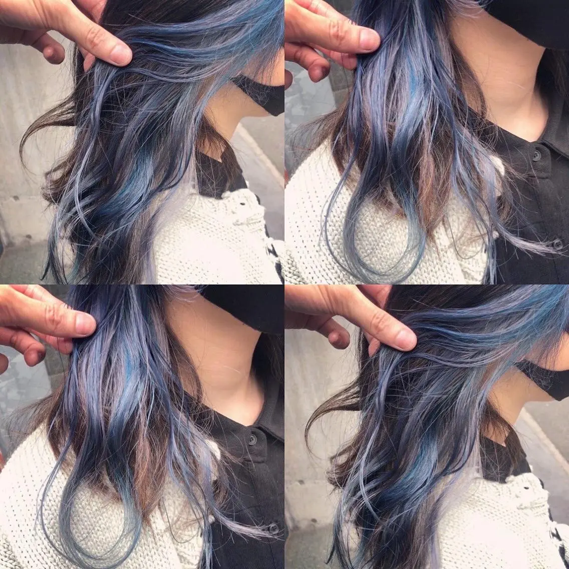 セミロング カラー ショートボブ アッシュ バレイヤージュ ミストバング ベージュカラー カット ヘアカラー トリートメント 原宿サロン代表 デザインカラー伊藤卓のヘアスタイル