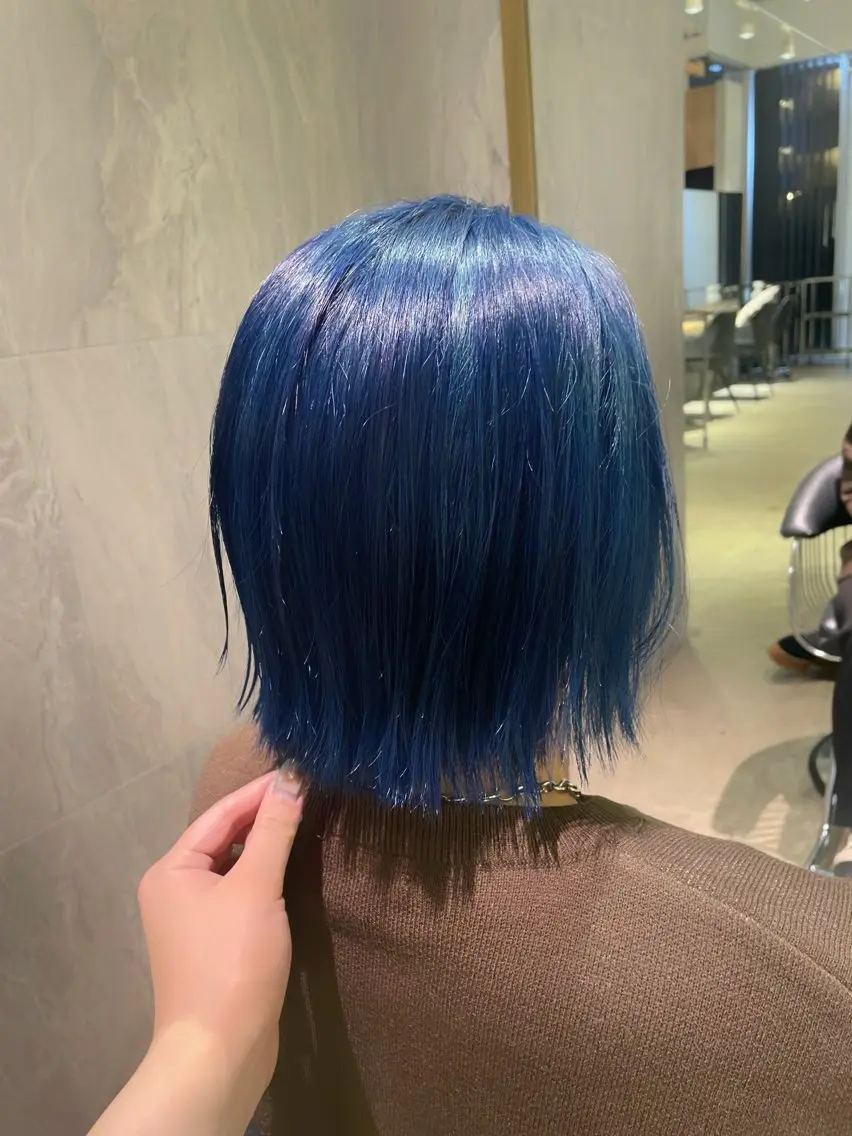 カラー メンズ メンズブリーチ ブリーチ ありあ【カット、 パーマモデル】のヘアスタイル