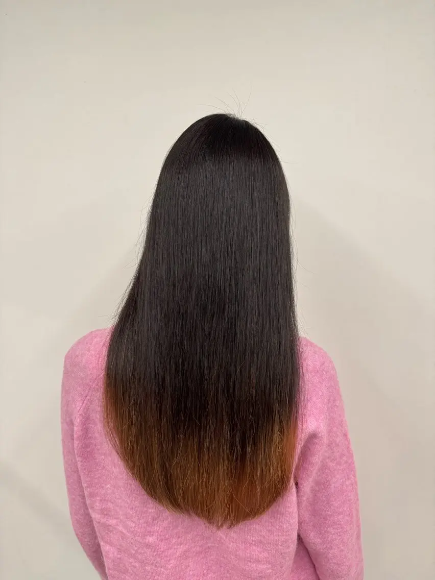 ロング 縮毛矯正 藤原航/艶髪 /日曜カットモデルのヘアスタイル
