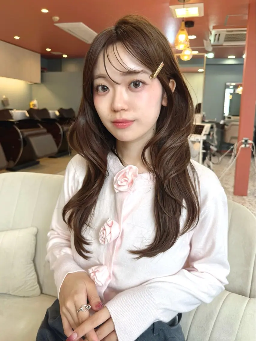 🎶コテ巻きヘアセット💕(⚠️ダウンスタイルのみになります)の写真